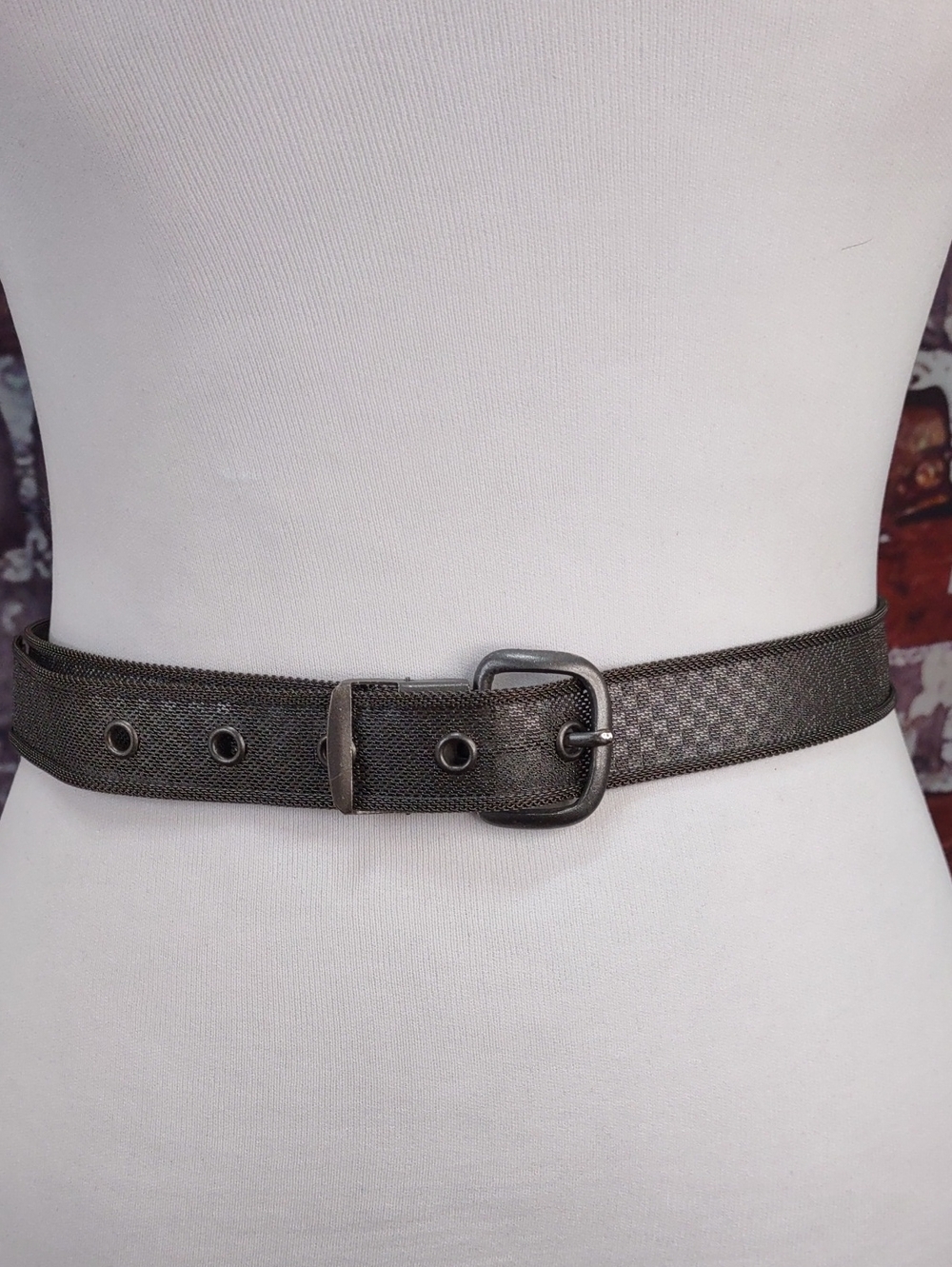 Classic Gunmetal Mesh Belt